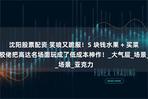 沈阳股票配资 笑喷又跪服！5 块钱水果 + 买菜网兜，胶佬把高达名场面玩成了低成本神作！_大气层_场景_亚克力